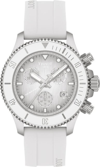 Tissot Chronograph, Quarz, Edelstahl, 38 mm, Silikon, Herren - Bild 1