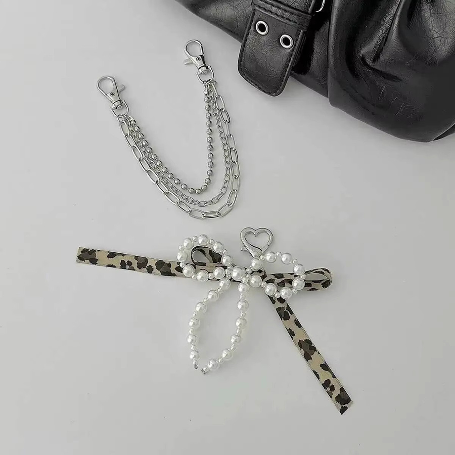 KunJoe Schlüsselanhänger, Imitation Perle, Bowknot, Damen - Bild 3