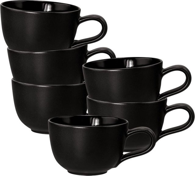Seltmann Weiden Espressotassen Liberty Velvet Black, 6er Set, 100 ml - Bild 1