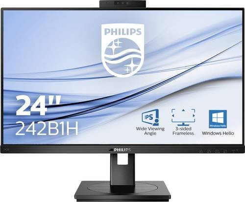 Philips 242B1H LCD-Monitor 24 Zoll Full HD IPS LED in Schwarz mit HDMI und DisplayPort - Bild 1