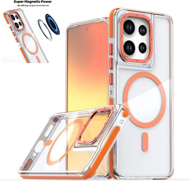 Transparente Magnet-Schutzhülle für Motorola Moto Edge 70 60 50 Fusion 50 Pro 50 Neo G86 G56 G15 G05 G55 G24 mit MagSafe Kompatibilität - Bild 1