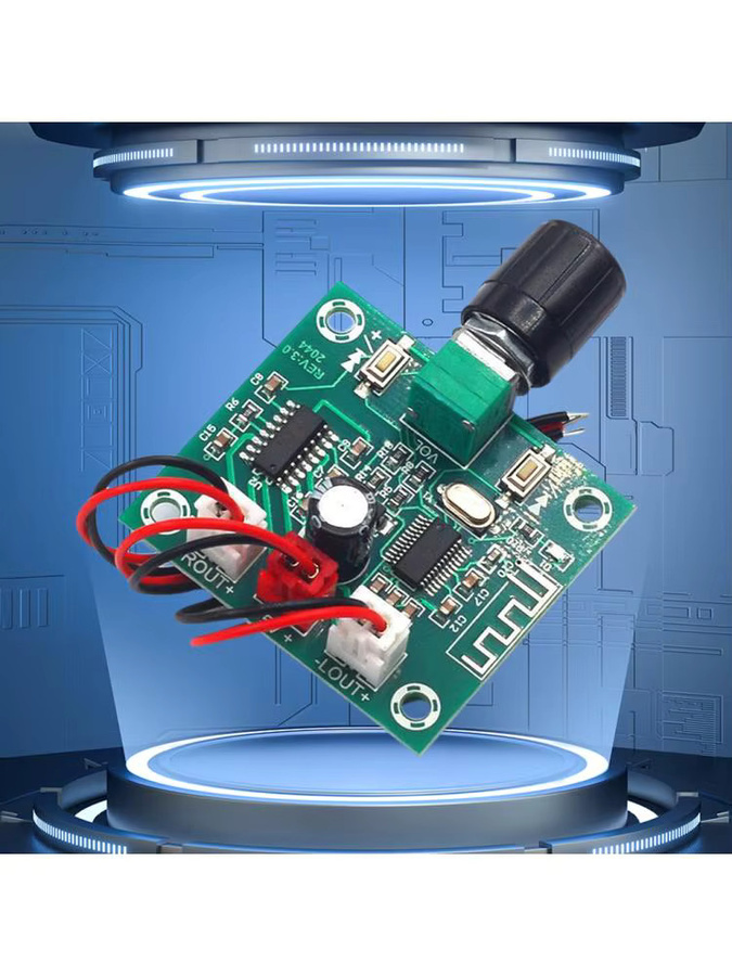 ALLOET PAM8403 Bluetooth 5.0 Mini-Verstärkerplatine, 2x5W, 2 Kanäle, Grün - Bild 5