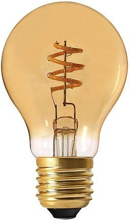 PR Home ELECT SPIRAL LED Filament Lichtquelle E27, Warmweiß, Transparent mit Gold/Messing und Braun - Bild 1