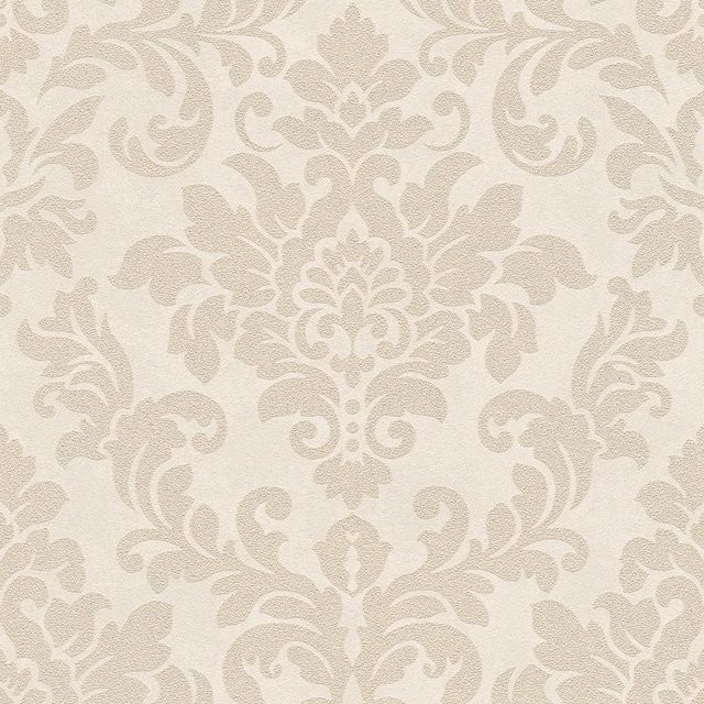 Profhome Barock Tapete Glitzer schimmernd in Beige Creme Gold, Vlies-Tapete, Breite: 0,53 m, Länge: 10,05 m - Bild 1