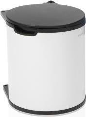Brabantia Mülleimer rund Schwarz Weiß 15 l - Bild 1