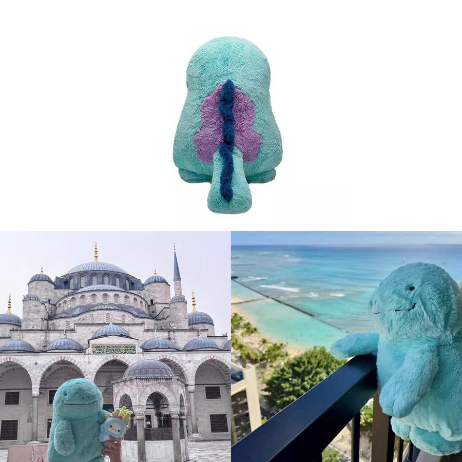 FernGlade Pokemon Quagsire Plüschtier Cartoon Kissen 70cm - Bild 3
