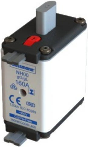 Eaton NH-Sicherung 125A 400V Sicherungsgröße 00, 3er-Set, Weiß - Bild 1