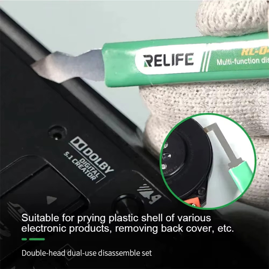 RELIFE RL-049B Multifunktions-Doppelkopf-Hebelwerkzeug zur Kleberentfernung und Demontage von Chips, Motherboards und CPUs - Bild 3