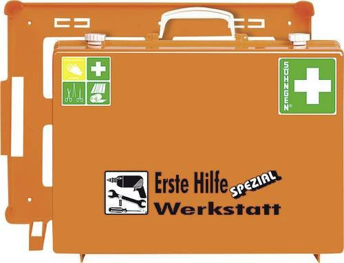 Erste-Hilfe-Koffer SÖHNGEN Beruf SPEZIAL Werkstatt, orange, B: 40,0 cm, H: 30,0 cm, T: 15,0 cm - Bild 1