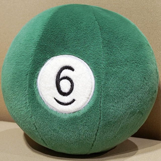 Yiran toy Nummern Billard Plüschtiere, Schlüsselanhänger, 20cm - Bild 1