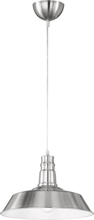 Reality Pendelleuchte LED im Industrial Look, Farbe: Nickel matt, B/T/H: 36 x 36 x 150 cm