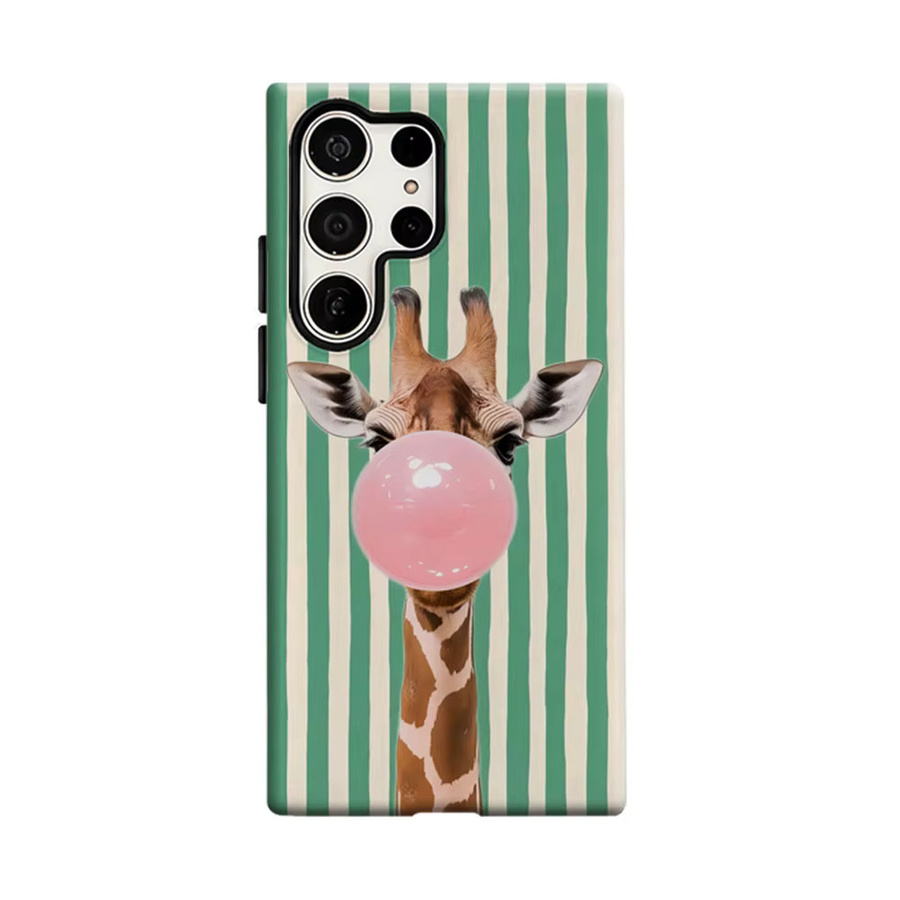Aurbe Handyhülle mit HD Hard Bubble Giraffe Design für Samsung Galaxy S26 S25 S24 S23 Ultra Plus in Multicolour - Bild 6