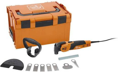 Fein Multimaster MM 700 1.7 Q Multifunktionswerkzeug mit 11-teiligem Zubehör und Koffer, 450W, Orange - Bild 1