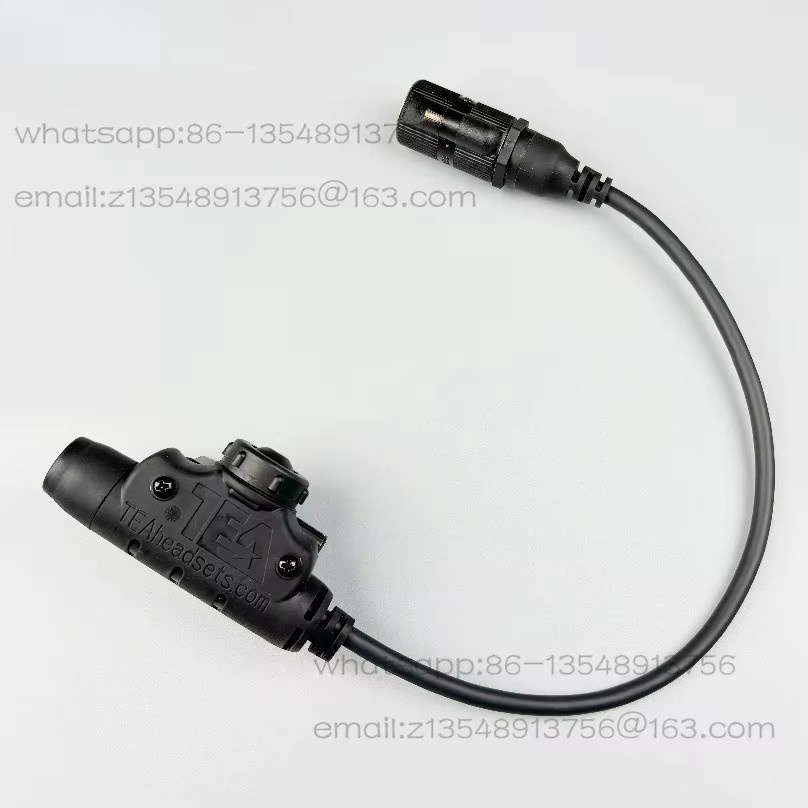 TEA U94V2 PTT 6-Pin Schnittstelle in Schwarz, refurbished, mit weichem Gummi und wasserdichter Abdeckung - Bild 2
