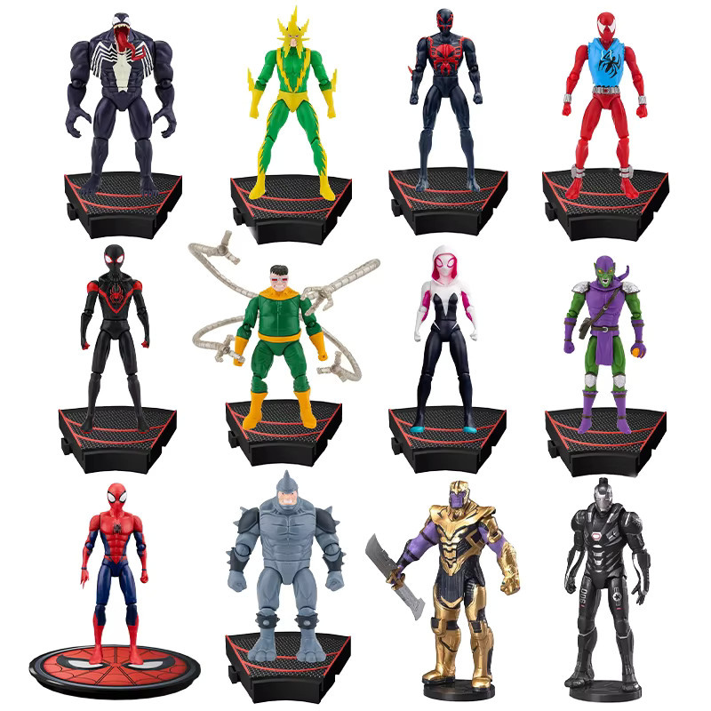 ZDTDS Marvel Iron Man Spiderman Spider Gwen Miles Morales Scarlet 2099 Green Goblin Venom Rhino Hero Legend Avenger, Actionfigur, ab 6 Jahren - Bild 2