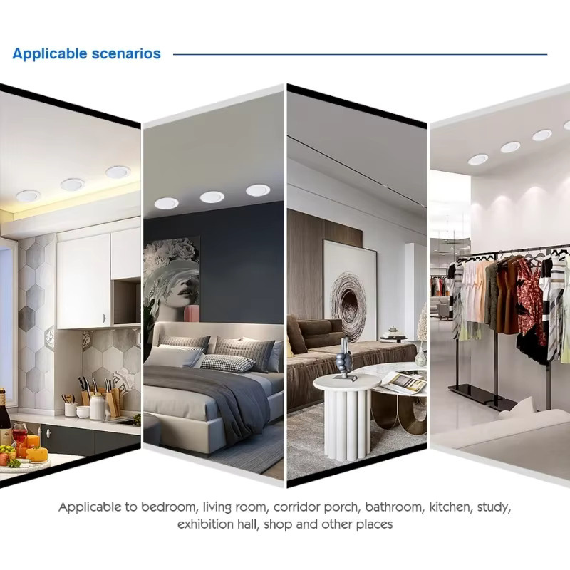Sagra LED Deckeneinbauleuchte aus Aluminium in Weiß für Küche und Badezimmer - Bild 2