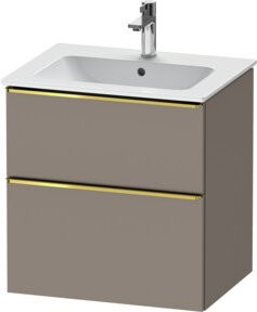 Duravit Waschtischunterschrank D-Neo in Matt Basalt mit 1 Korpus und 1 Auszug, B/T: 61 x 46,2 cm - Bild 1