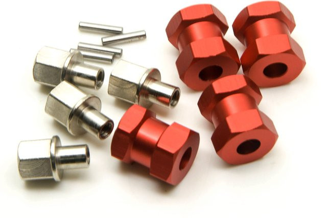 YEAHRUN Radnabe Sechskantantrieb Adapter, Aluminiumlegierung, Rot, 1:10 - Bild 1
