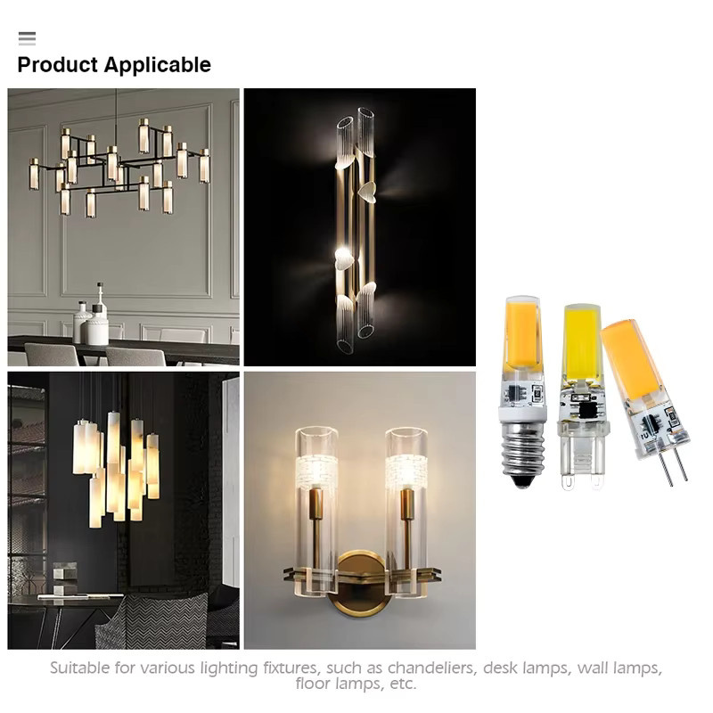 E14 LED Glühbirne White 3W für Anhänger, Kronleuchter und Hausbeleuchtung (AC/DC 12V 220V) - Bild 2