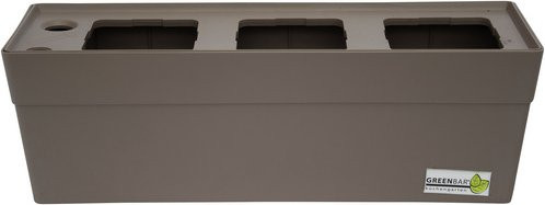 GREENBAR Kräuterbox mit Bewässerungssystem und Wasserstandsanzeige, beige - Bild 1
