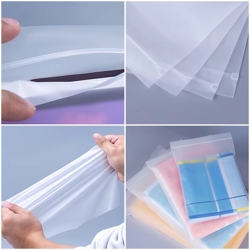 YISU Wiederverschließbare Ziplock-Beutel aus mattiertem Kunststoff in Transparent, Kleine Schmuckverpackungsbeutel und Kleidungsverpackung - Bild 2