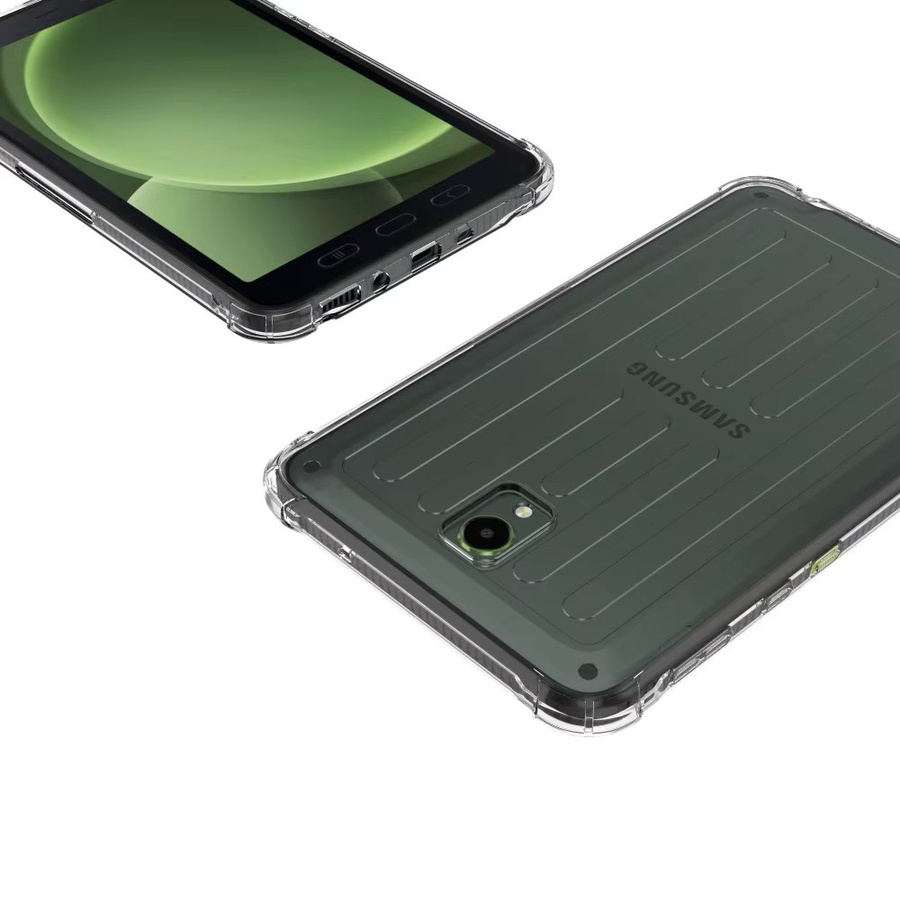 Stoßfeste TPU-Schutzhülle für Samsung Galaxy Tab Active5 Tactical Edition, transparent, mit 4 Airbags - Bild 3
