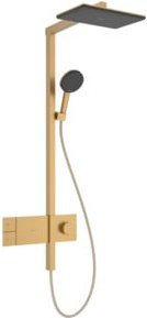 Hansgrohe Showerpipe Raindance Alive Q 1jet Duschsystem mit Thermostat und Massagefunktion in Brushed Bronze - Bild 1