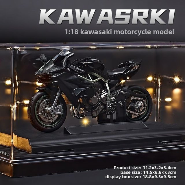 Hot Toys Motorrad-Legierungsmodell, Fahrzeug, Metall, Schwarz, ab 3 Jahre - Bild 1