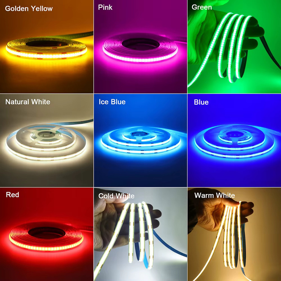 HAGAHA COB LED Lichtleiste mit Bewegungsmelder, flexible USB-Nachtleuchte in Weiß für Schrank, Treppe und Möbel - Bild 3