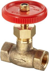Oventrop Nadeldurchgangsventil DN 8, G 1/4, Messing, gebürstetes Messing - Bild 1