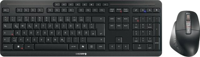 Cherry Stream Desktop Ultimate Tastatur-Maus-Set mit Bluetooth und USB-C, QWERTZ Deutsch, Schwarz - Bild 1