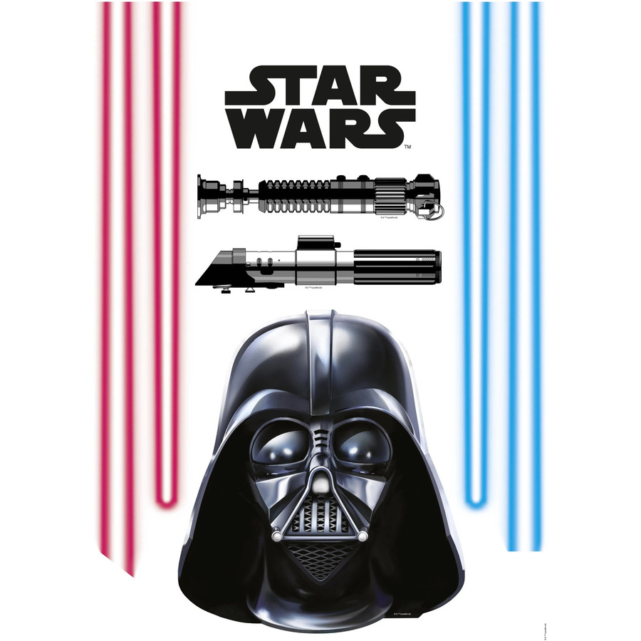 Komar Deko-Sticker Darth Vader and Lightsaber, bunt, B/H: 50 x 70 cm - Bild 2