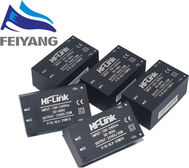 SAMIROB Isoliertes Step Down Netzteil Modul AC DC 220V für Hausautomation in Schwarz - Bild 1