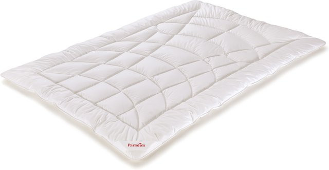 Paradies Ganzjahresbett Diamond in Weiß, B/T: 200 x 200 cm, aus Microfaser und Bio-Baumwolle - Bild 1