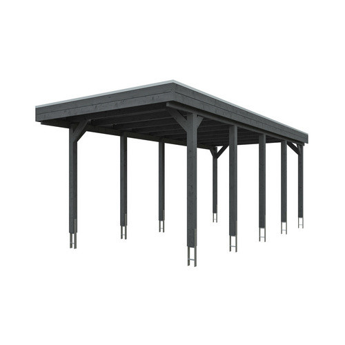 SKANHOLZ Carport Friesland mit Stahl-Dachplatten in Schiefergrau und Anthrazit, B/T/H: 708 x 320 x 239 cm - Bild 3