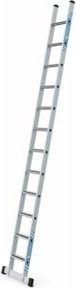 ZARGES Saferstep L Aluminium Anlegeleiter mit 12 Stufen in Silber - Bild 1