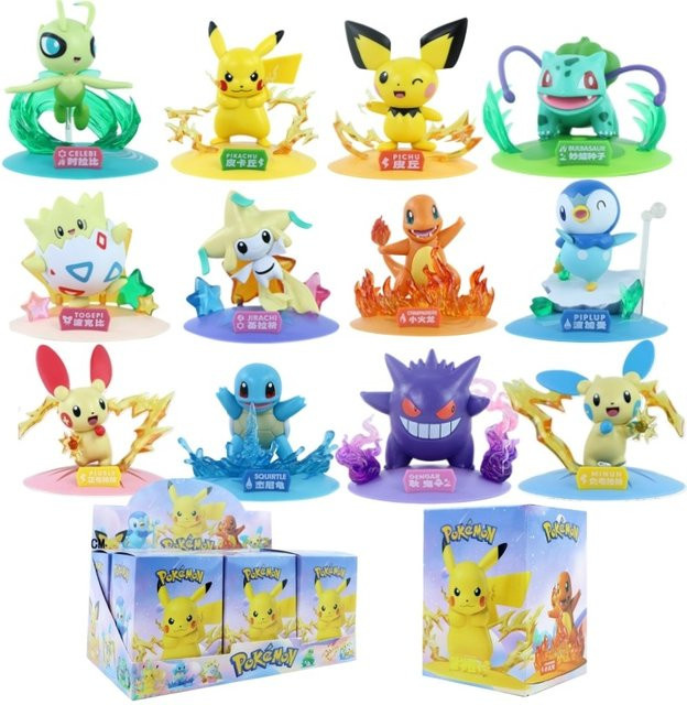 FUNISM Pokémon Jirachi Squirtle Bulbasaur Charmander, Anime-Figuren, Set / Bundle - Bild 1