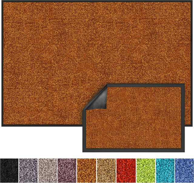 floordirekt Schmutzfangmatte Rhine Sudan Brown, rutschfest und waschbar, B/T: 200 x 200 cm - Bild 1