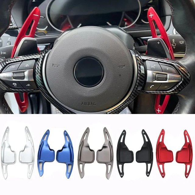 Cherk Lenkrad Shift Paddle Shifter Verlängerung aus Aluminium in Blau für BMW F30 F31 F32 F10 F20 F22 F15 F16 GT Z4 X1 X3 X4 X5 X6, 2er Set - Bild 1