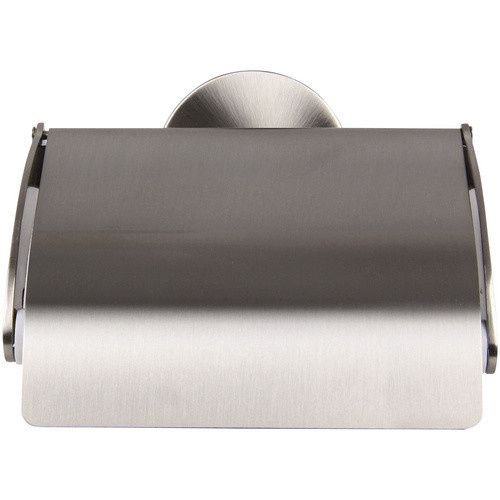 Fackelmann Toilettenpapierhalter Fusion mit Deckel in Chrom Matt, Silberfarben, B/H/T: 13,5 x 13 x 10 cm - Bild 3
