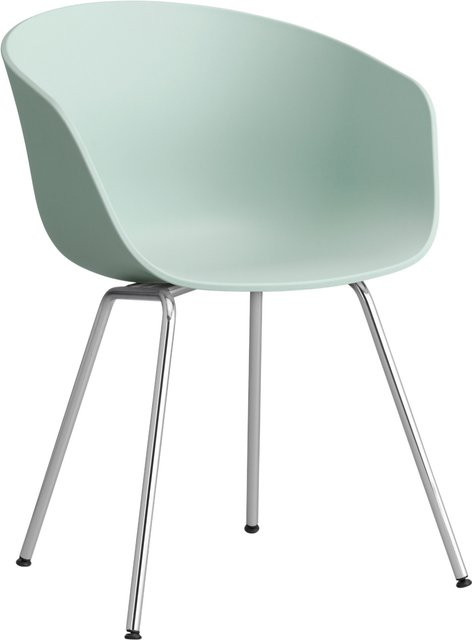 HAY About A Chair AAC 26 mit Armlehnen in Grün aus Polypropylen und Stahl im modernen Design - Bild 1