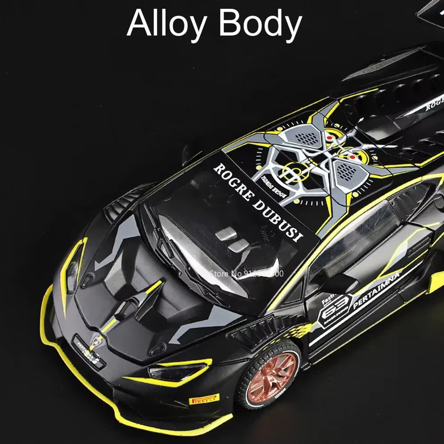 MAKEDA Huracan ST EVO LP780 Automodell, Maßstab 1:32, mit Licht und Sound, Grau - Bild 3