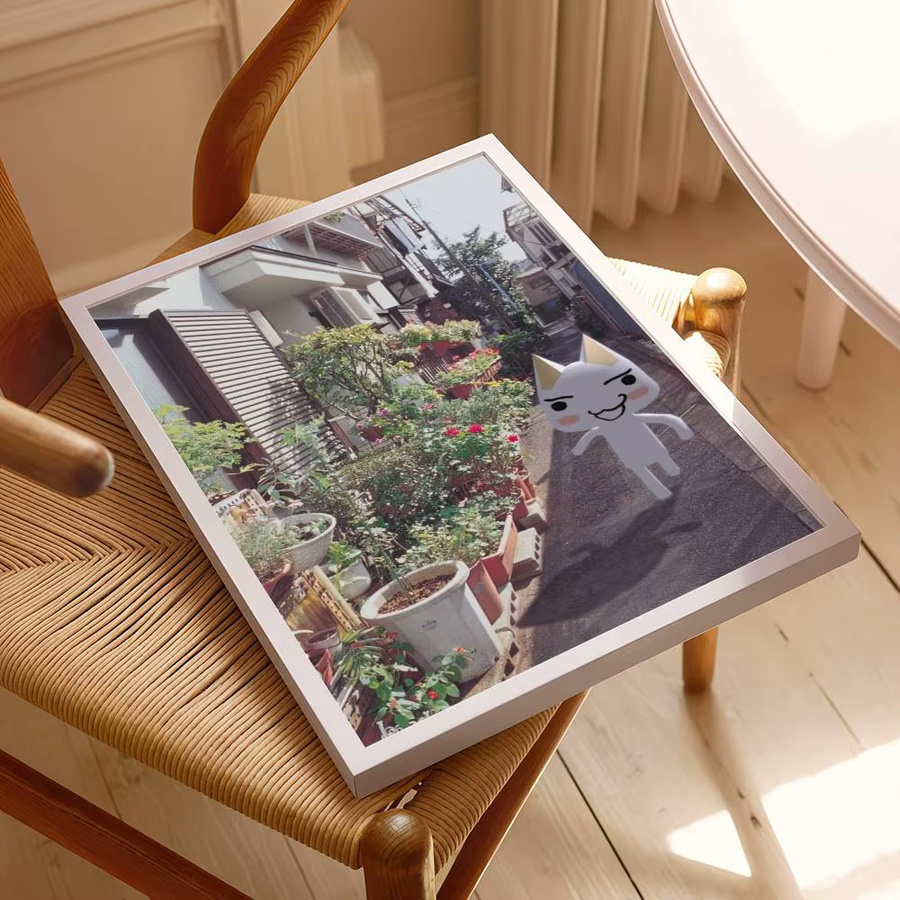 Inoue Toro Cat 3D selbstklebendes Kunstposter in Multicolour, modernes Motiv mit Tier-Design für deine Wanddekoration - Bild 4