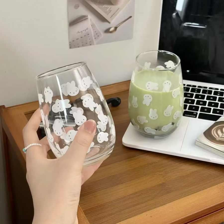 Miffy Kawaii Glasbecher transparent 550 ml - Bild 3