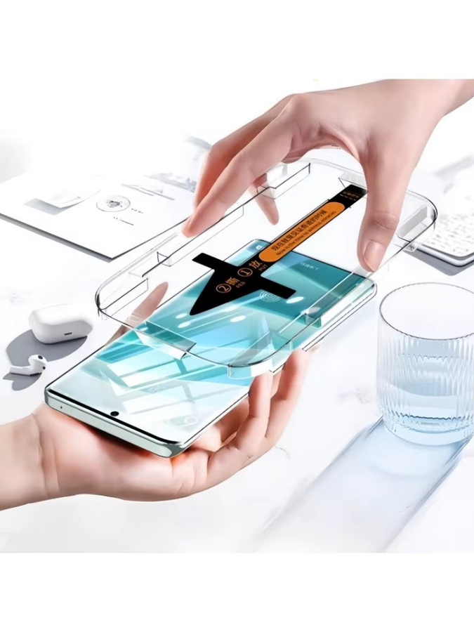 2 Stück gehärtete Displayschutzfolie aus Glas für Realme GT7 Pro GT5 Pro GT 6 6T NEO6 SE 10 Pro+ 11 Pro 12 Pro+ mit Auto Matic Installer Tool transparent - Bild 5