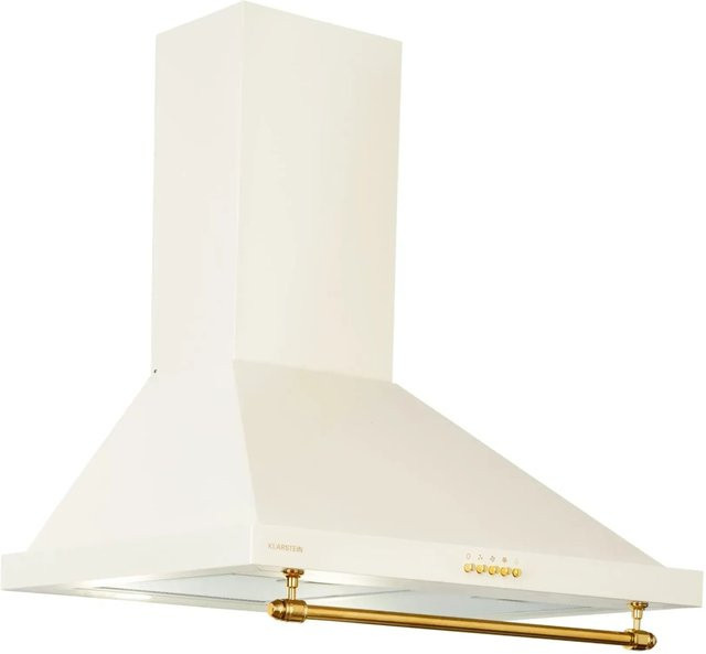 Klarstein Montblanc 60 Dunstabzugshaube in Beige mit LED-Display und Reling - Bild 1