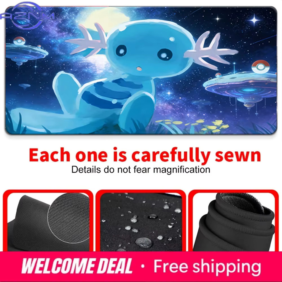 Potdemiel Pokémon Wooper Galaxy TCG Spielmatte, mit rutschfester Gummibasis - Bild 4