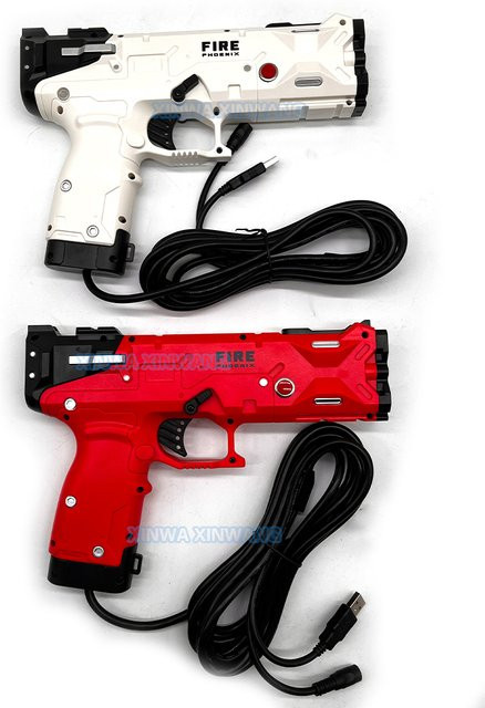 GUN4IR GunAccessories Lightgun mit Rückstoß-Vibration in Rot für PC-Schießspiel-Simulatoren und Arcade-Automaten via USB-Verbindung - Bild 1