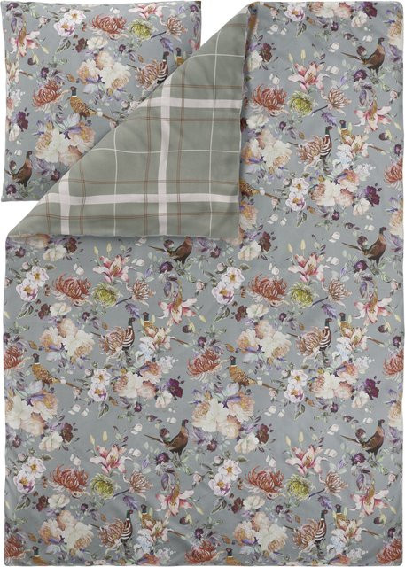 LIVARNO Mikrofaser-Satin-Bettwäsche mit Blumenmuster in Multicolour, bestehend aus Bettbezug und Kissenbezug, B/H: 135 x 200 cm und 80 x 80 cm - Bild 1
