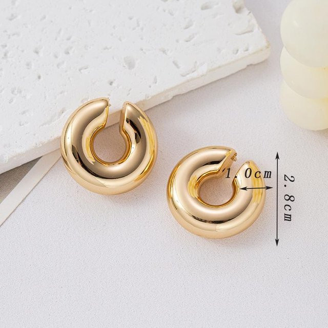 YIRAN Jewelry Ohrring Stecker, Kupfer, beige, Damen - Bild 1